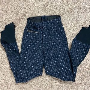 Bogner ski pants Navy, Black & Silver sz 6